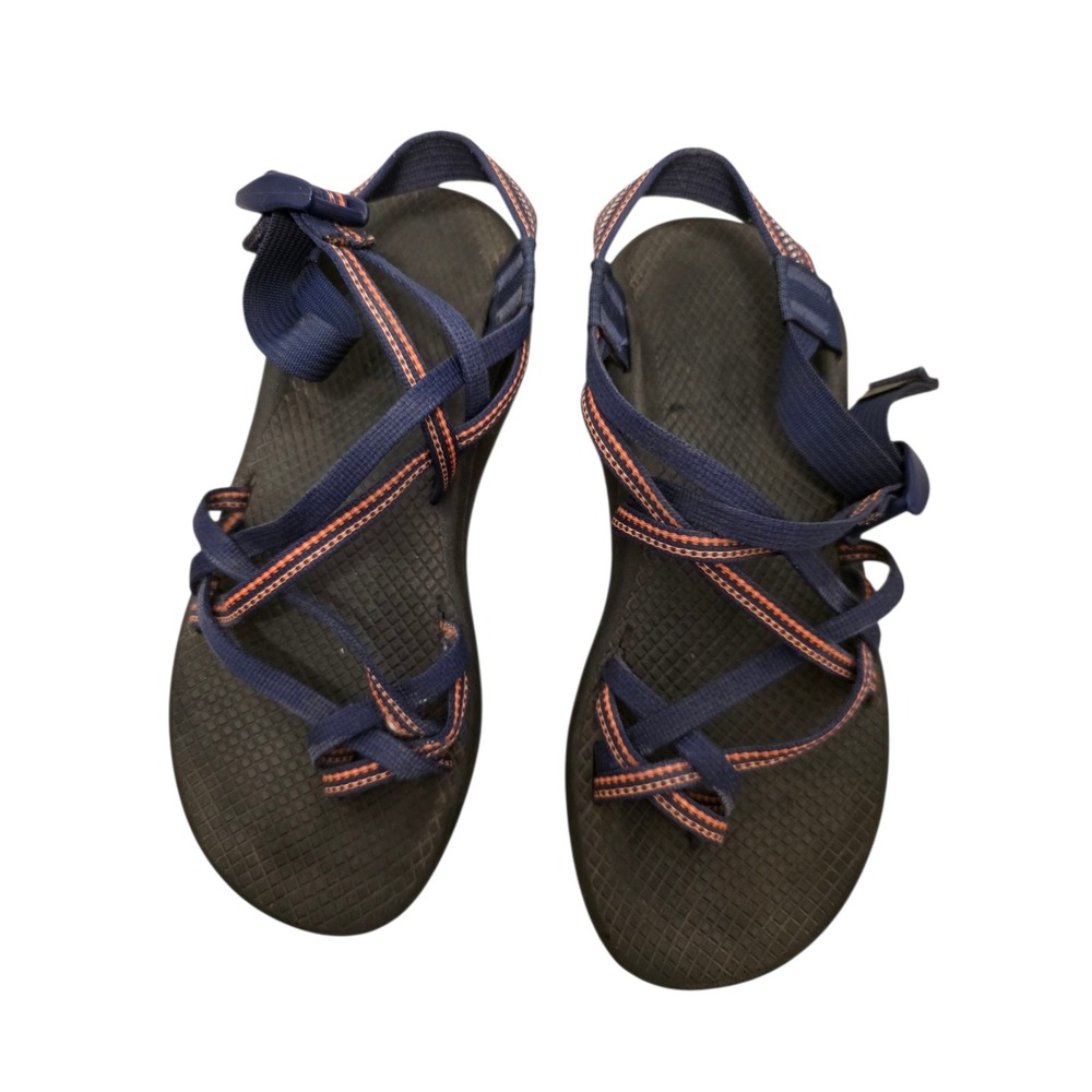 Chaco‎ Women's Z/Cloud Strappy Sandals Blue Orange Size W9 Casual Comfort